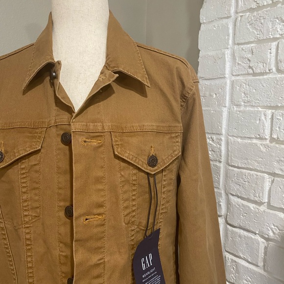 GAP Men's Tan Lightweight Shirt Jacket - Picture 5 of 7